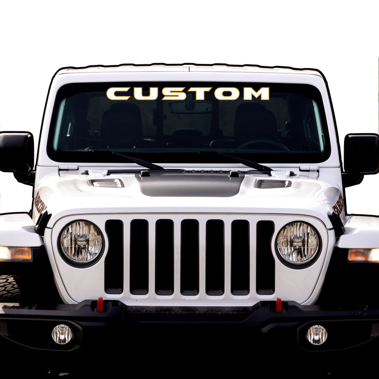 Windshield Lettering
