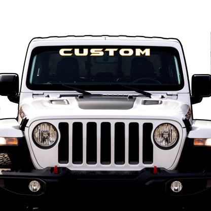Windshield Lettering