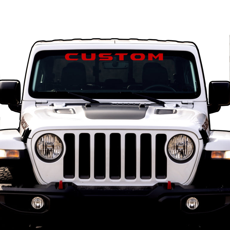Windshield Lettering