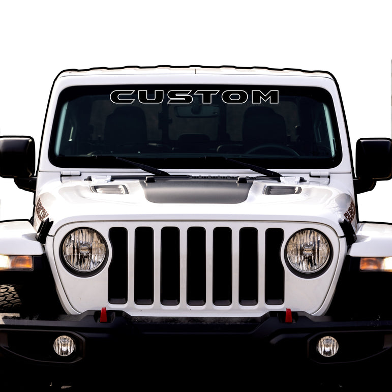 Windshield Lettering