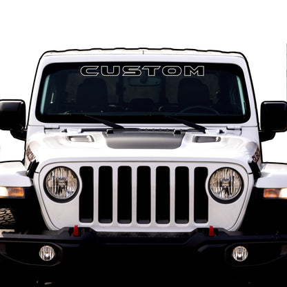 Windshield Lettering