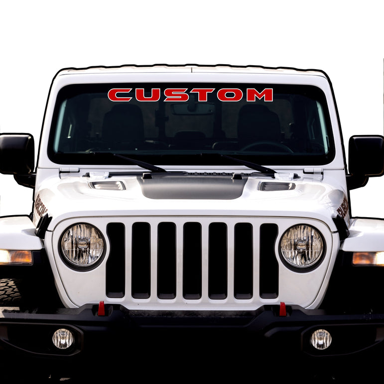 Windshield Lettering
