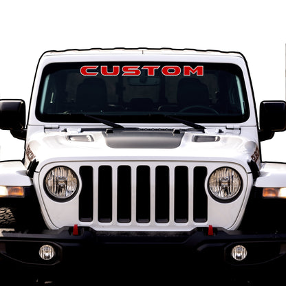 Windshield Lettering