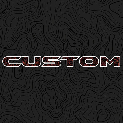 Topographical Hood Lettering | Set of 2