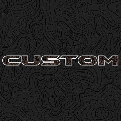 Topographical Hood Lettering | Set of 2