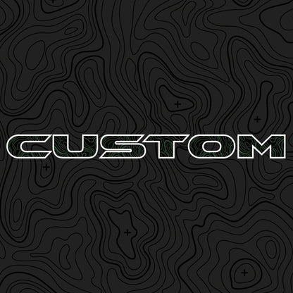 Topographical Hood Lettering | Set of 2