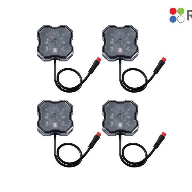 [Diode Dynamics] Stage Series RGBW LED Rock Light Kit (4-pack)