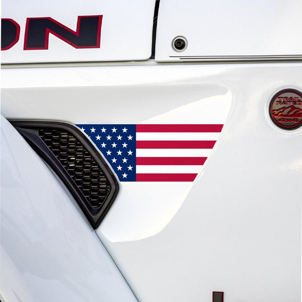 Fender Vent Decal Set | American Flag - fits Wrangler JL & Gladiator JT