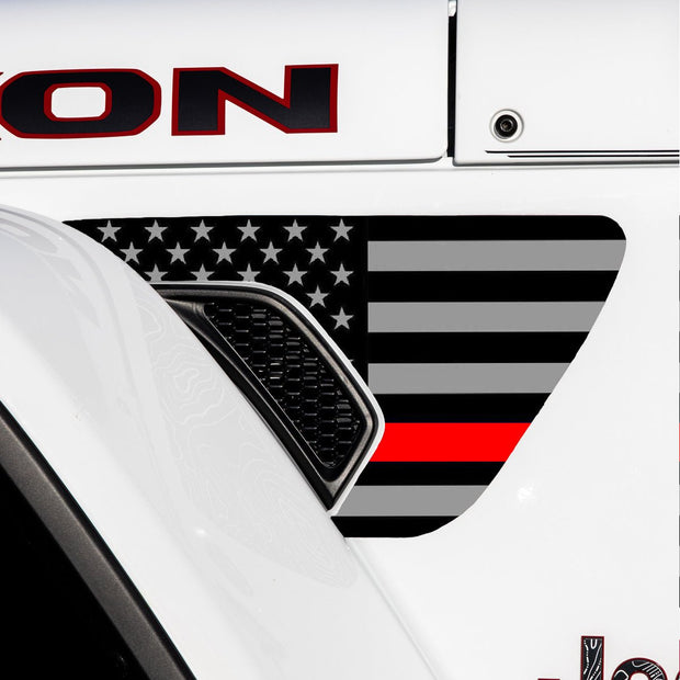 Fender Vent Decal Set | American Flag - fits Wrangler JL & Gladiator JT