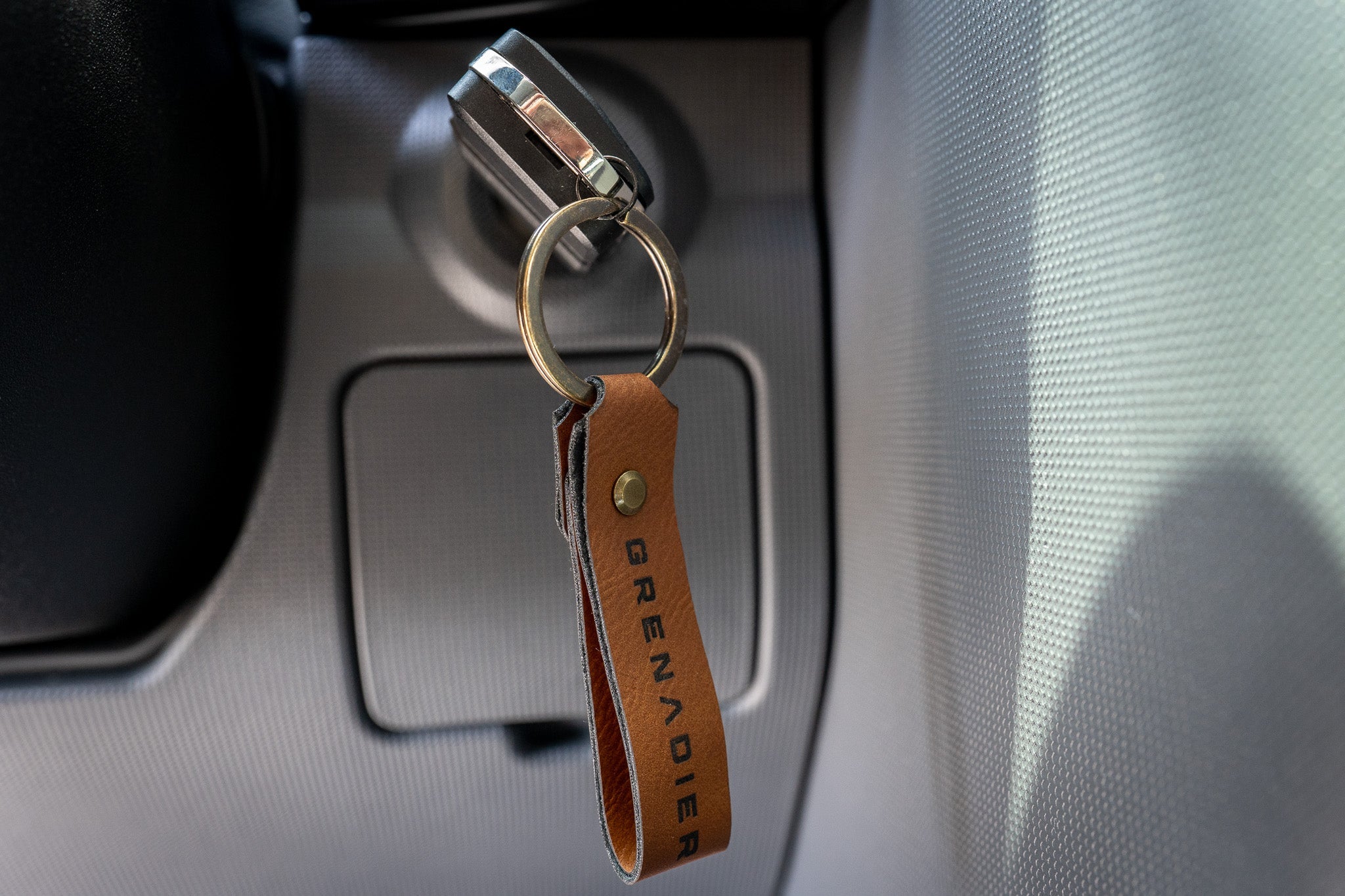 Premium Laser-Engraved Leatherette Keychain - 2024+ Grenadier