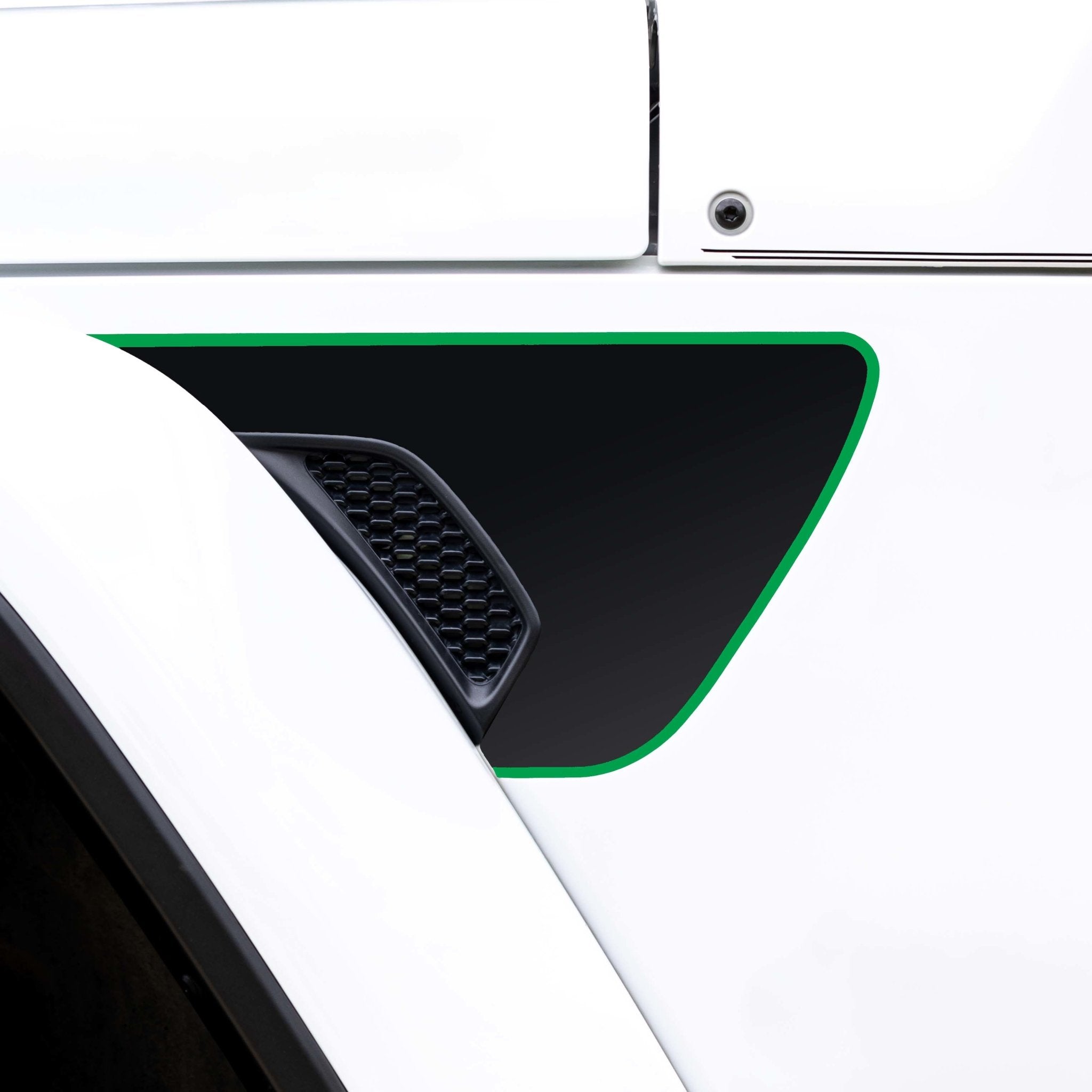 Premium Fender Vent Decal Set | Matte Black - fits Wrangler JL & Gladiator JT