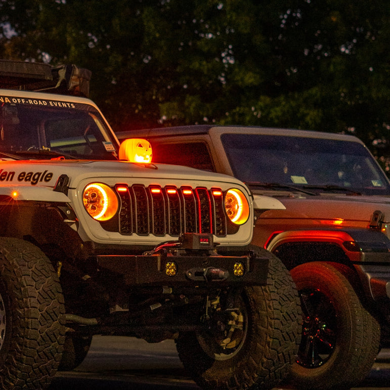Prerunner Amber/RGB Grille Lights for 24-25 JL JT Grille