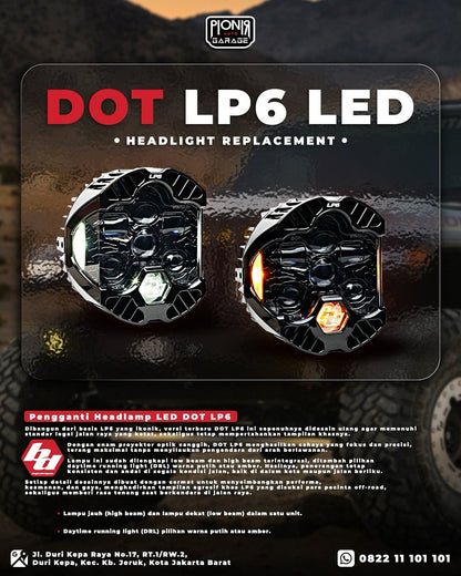 [Baja Designs] DOT LP6 LED Headlight Kit - Jeep 2018-2025 Wrangler JL; Gladiator JT