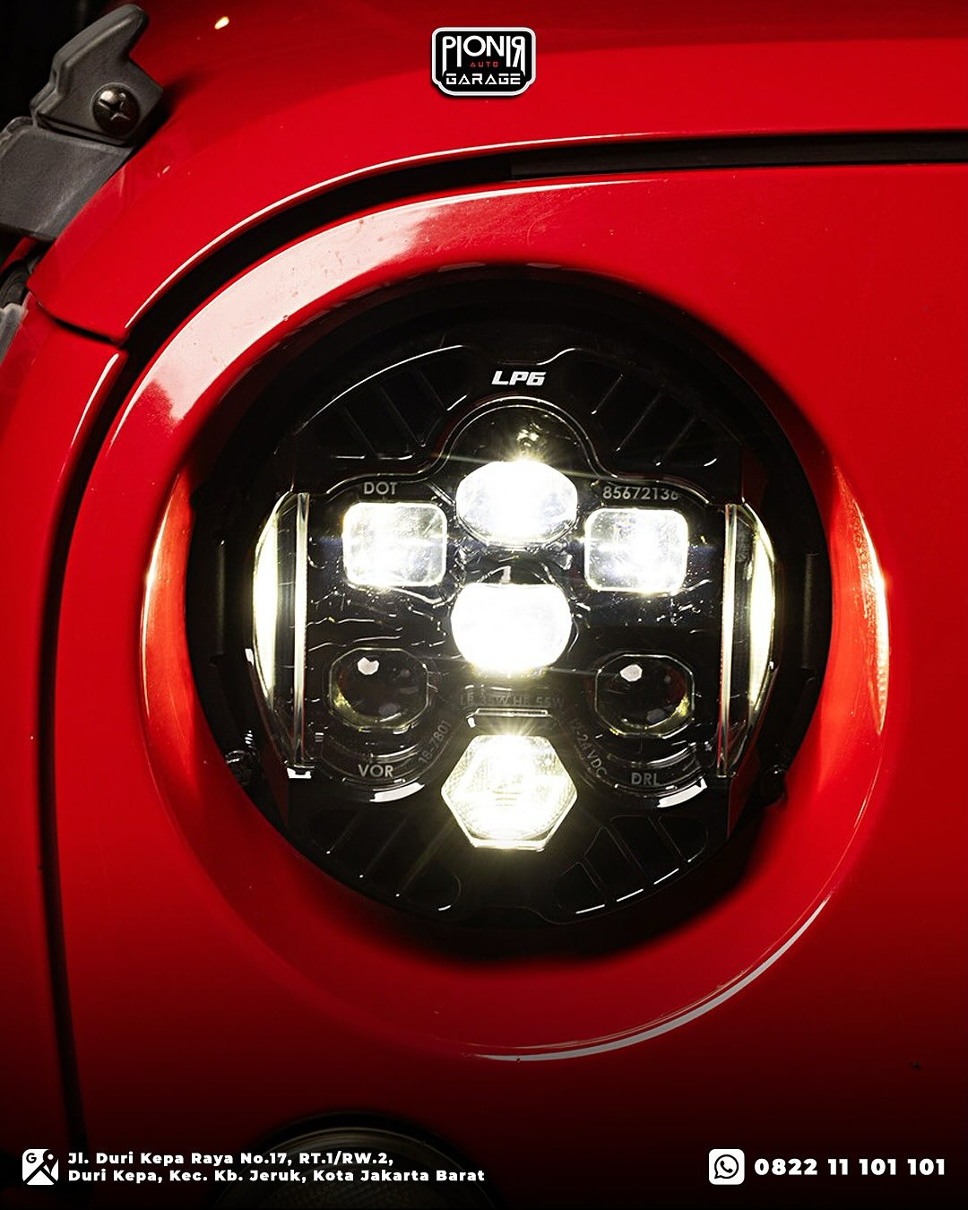 [Baja Designs] DOT LP6 LED Headlight Kit - Jeep 2018-2025 Wrangler JL; Gladiator JT