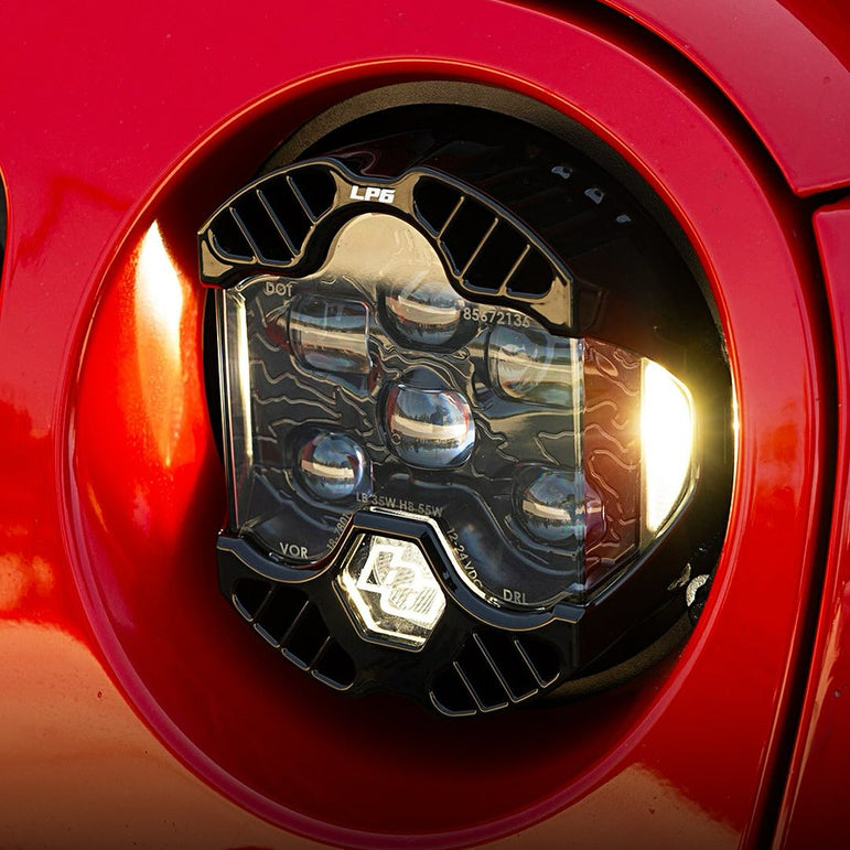 [Baja Designs] DOT LP6 LED Headlight Kit - Jeep 2018-2025 Wrangler JL; Gladiator JT