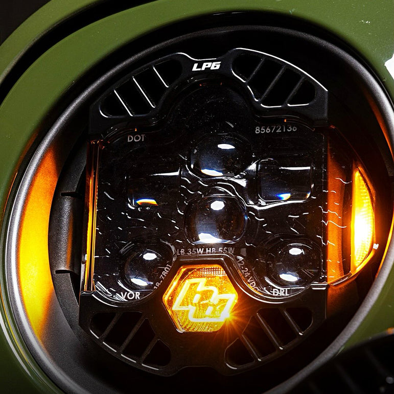 [Baja Designs] DOT LP6 LED Headlight Kit - Jeep 2018-2025 Wrangler JL; Gladiator JT