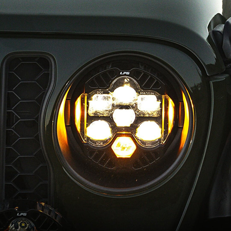 [Baja Designs] DOT LP6 LED Headlight Kit - Jeep 2018-2025 Wrangler JL; Gladiator JT