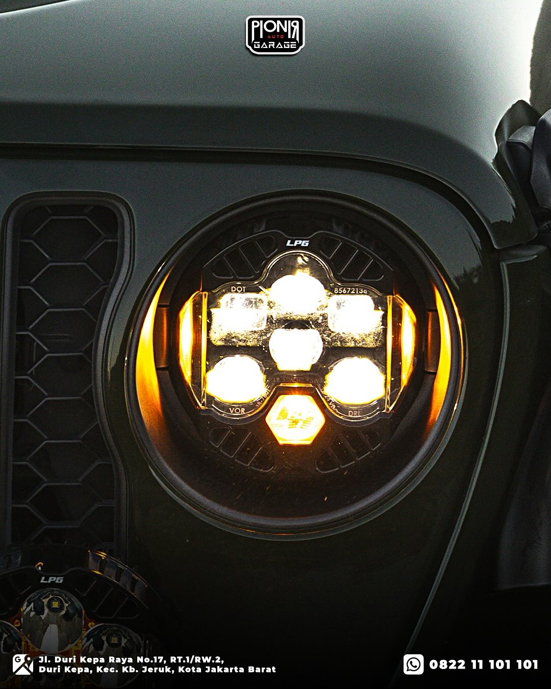 [Baja Designs] DOT LP6 LED Headlight Kit - Jeep 2018-2025 Wrangler JL; Gladiator JT