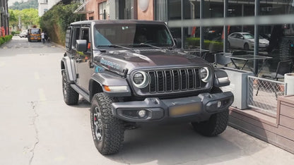 9" 3D Quad Projector LED Headlights with White/Amber DRL for Jeep Wrangler Gladiator JL JT 2018+