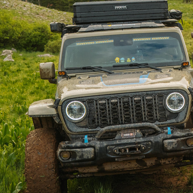 Willys-Style Two-Tone Grille fits Jeep Wrangler JL/ Gladiator JT