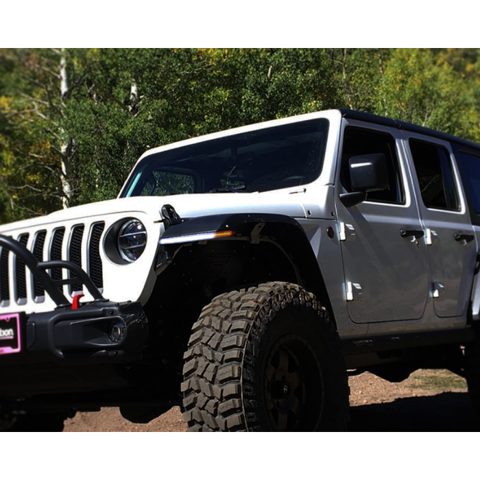 Jeep Wrangler JL / Gladiator JT Slim DRL Fender Chop Kit - Fits: Sport/Sport S - Model# QTE1058/1302