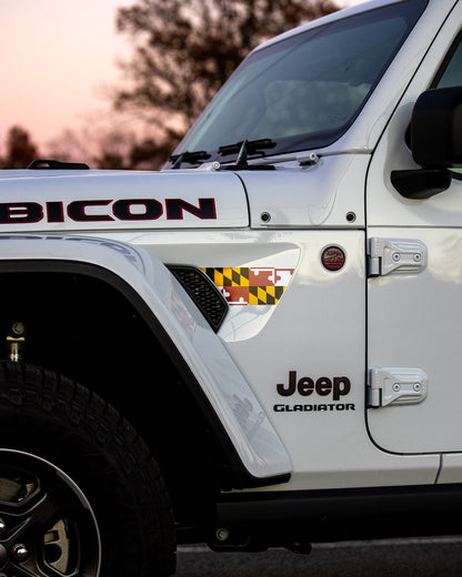 Fender Vent Decal Set | State Flag - fits Wrangler JL & Gladiator JT