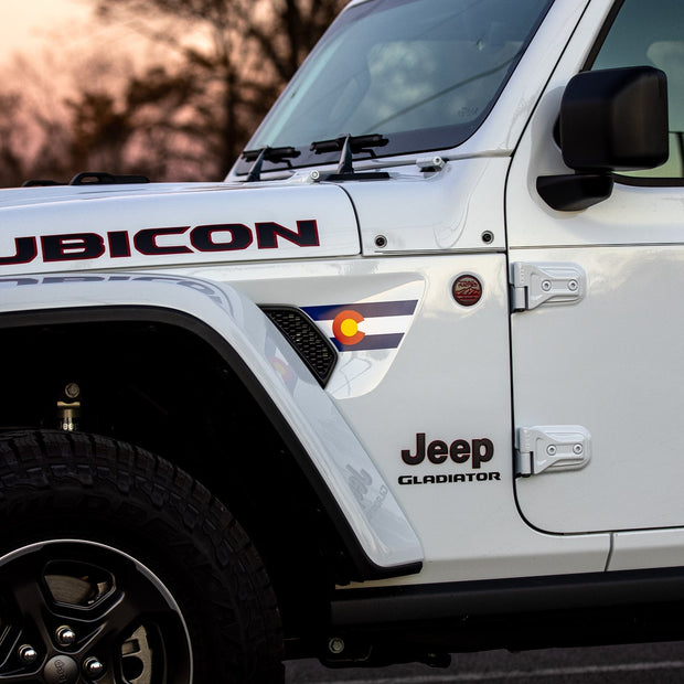 Fender Vent Decal Set | State Flag - fits Wrangler JL & Gladiator JT