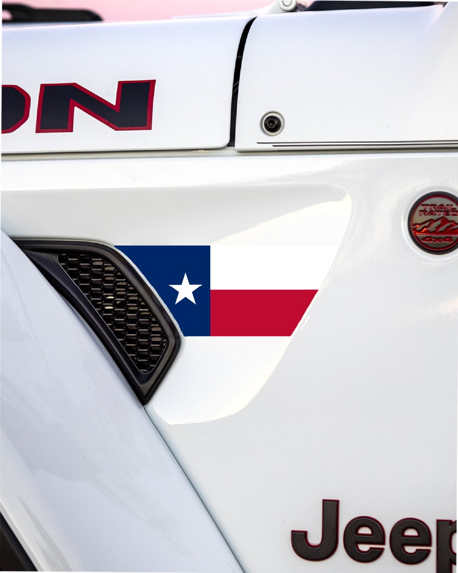 Fender Vent Decal Set | State Flag - fits Wrangler JL & Gladiator JT