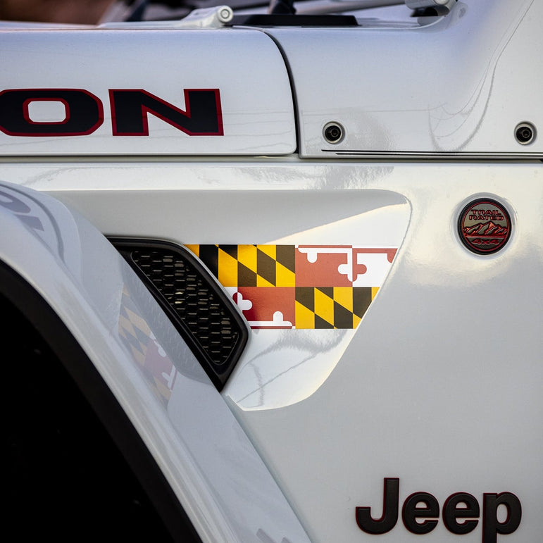 Fender Vent Decal Set | State Flag - fits Wrangler JL & Gladiator JT