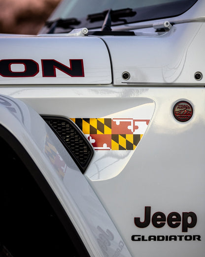 Fender Vent Decal Set | State Flag - fits Wrangler JL & Gladiator JT