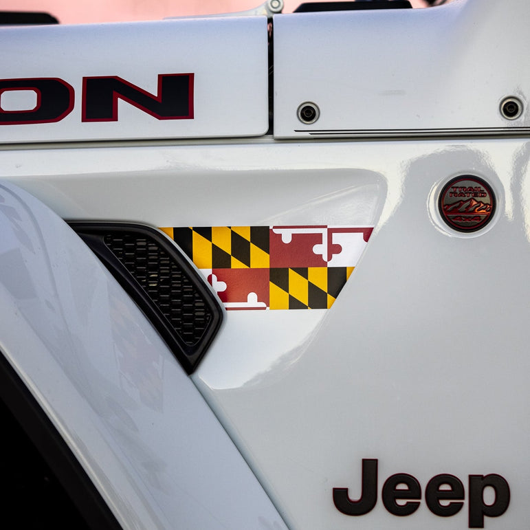 Fender Vent Decal Set | State Flag - fits Wrangler JL & Gladiator JT