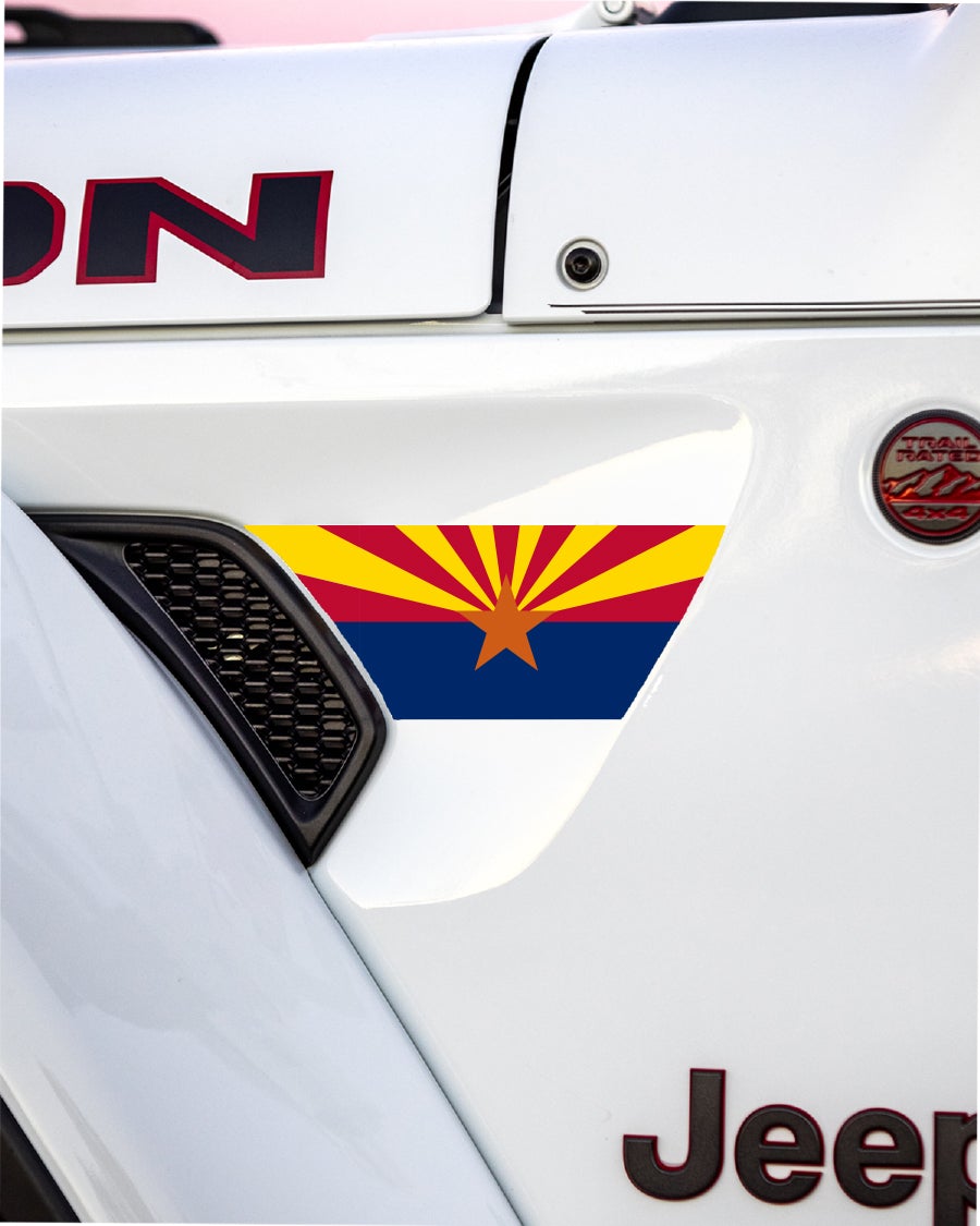 Fender Vent Decal Set | State Flag - fits Wrangler JL & Gladiator JT