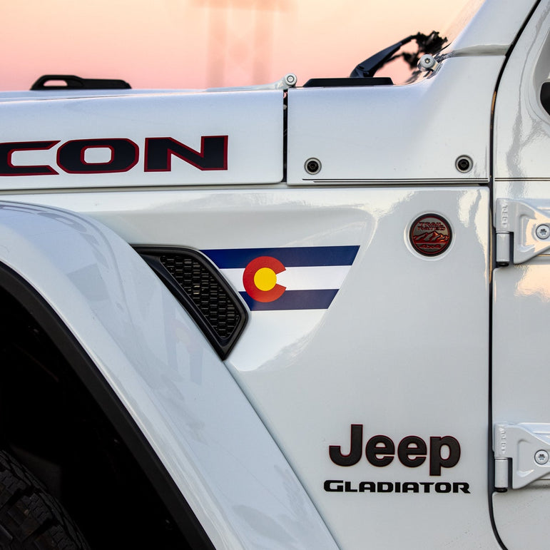 Fender Vent Decal Set | State Flag - fits Wrangler JL & Gladiator JT