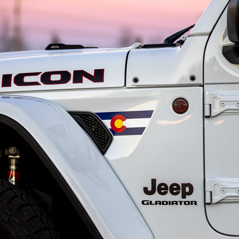 Fender Vent Decal Set | State Flag - fits Wrangler JL & Gladiator JT