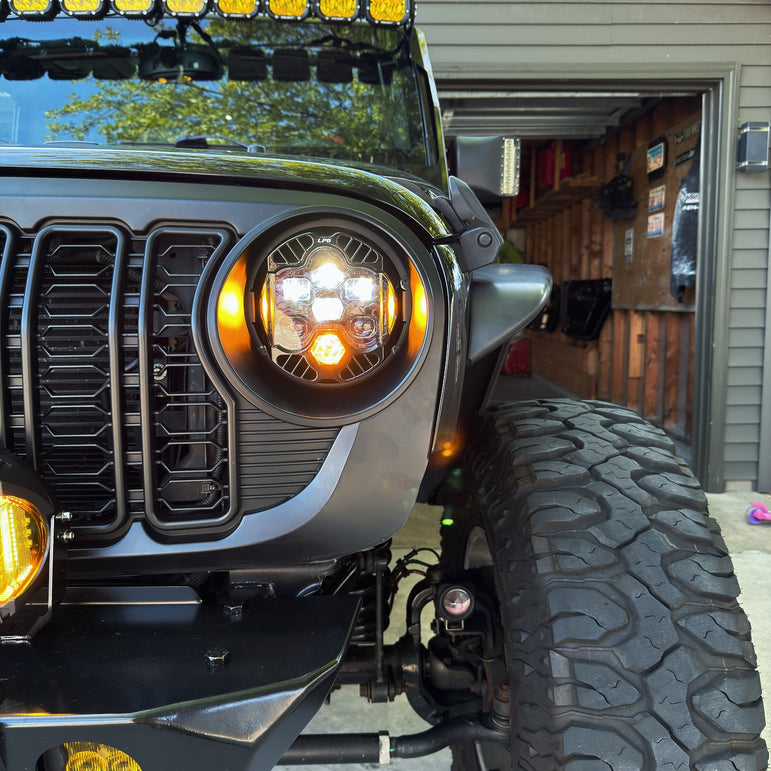 [Baja Designs] DOT LP6 LED Headlight Kit - Jeep 2018-2025 Wrangler JL; Gladiator JT