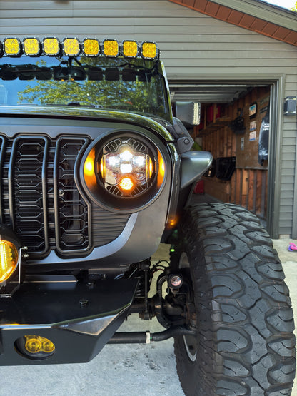 [Baja Designs] DOT LP6 LED Headlight Kit - Jeep 2018-2025 Wrangler JL; Gladiator JT