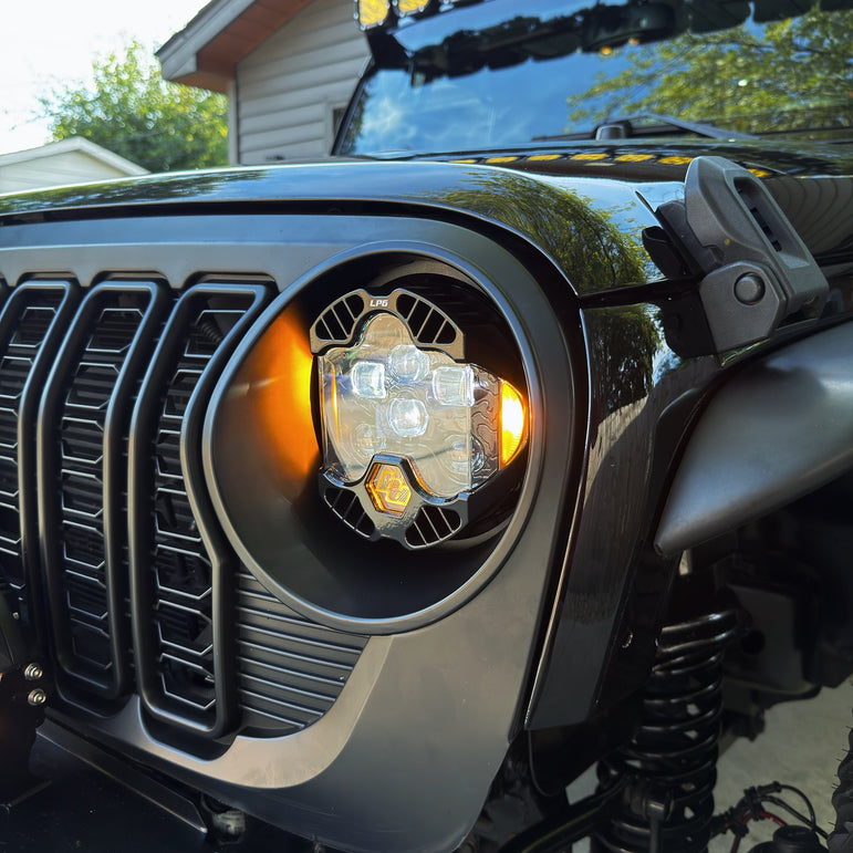 [Baja Designs] DOT LP6 LED Headlight Kit - Jeep 2018-2025 Wrangler JL; Gladiator JT