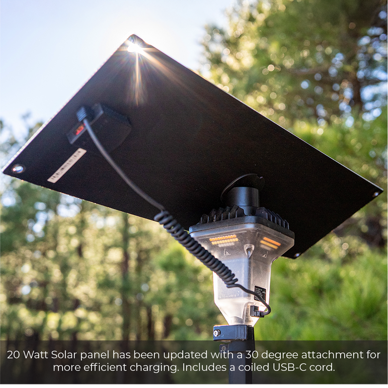 [Devos] 20 Watt Portable Solar Panel w/ LightRanger Receiver
