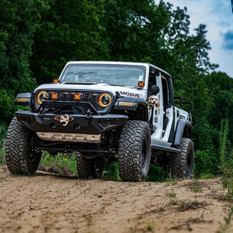 Satin Black Painted- Refreshed Style fits Wrangler JL/ Gladiator JT *Paintable