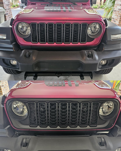 Two-Tone Willys/392 Style Grille for Jeep Wrangler JL & Gladiator JT